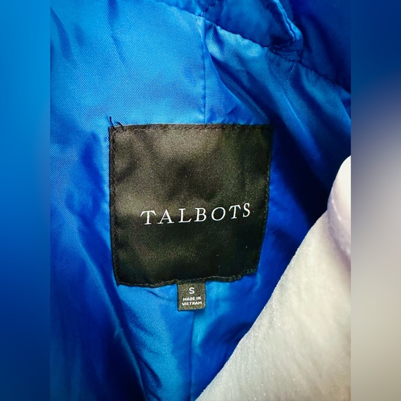 Talbots blue quilted Jacket. Size small. New with tags - Picture 6 of 6